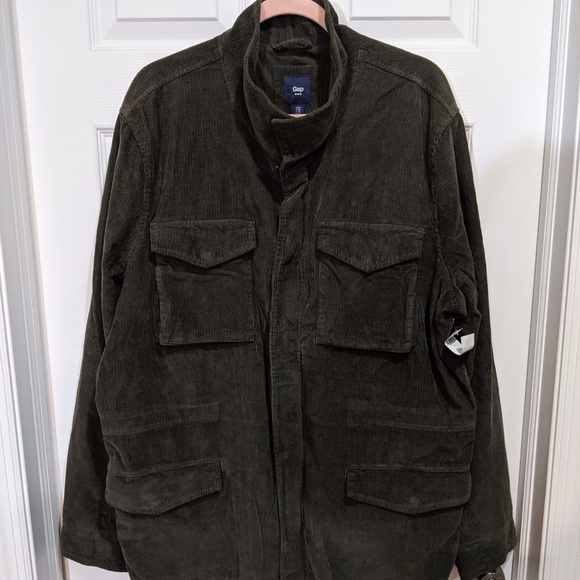 GAP Other - New GAP military corduroy jacket SIZE XL Dark GREEN